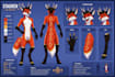 draw custom fursona reference sheet and furry character design