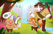 illustrate a whimsical childrens book and book cover
