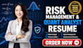 write strong ats risk management resume, quant analyst cv linkedin optimization