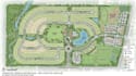 design site plan, master plan, plot map, property, illustration for real estate