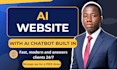 build a fast modern website with an ai chatbot for your business