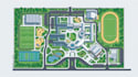 design interactive campus map illustration, university, school wayfinding map