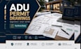 draw adu permit drawings, garage conversion, sunroom and deck drawings