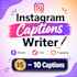 write short instagram captions and social media captions
