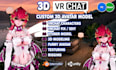 create a premium custom vrchat avatar for PC and quest