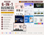 provide 6 premium multi pages business website html templates bundle