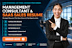 write your management consultant resume or saas sales cv and linked optimization