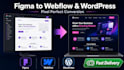 convert figma to webflow or wordpress website with pixel perfect design