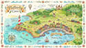 create 2d fantasy dnd maps, battle maps, and game map city site map illustration