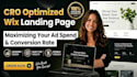 create a cro optimized wix landing page for your product or service