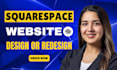 build responsive squarespace website, redesign squarespace business website