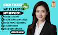 sales development representative b2b sales closer high ticket closer salesperson
