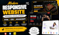 build a modern responsive website using HTML CSS and javascript