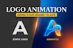 create a smooth custom logo animation