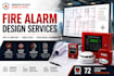 design for fire alarm system with voltage drop battery calculation