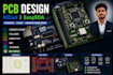 design pcb layout and schematic in kicad or easyeda