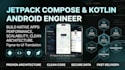 develop native android apps using kotlin, jetpack compose, and java