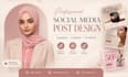design social media posts, ads and editable canva templates