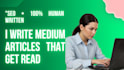 write SEO optimized medium article