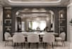 render modern luxury 3d internal house, home cgi interior wall design, visualize
