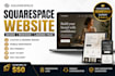 squarespace website design squarespace website redesign squarespace landing page