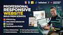 convert figma design to HTML CSS and javascript responsive website