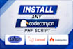 install, setup and customize codecanyon PHP scripts