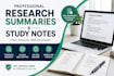 write research summaries and study notes