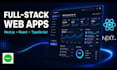develop a modern full stack web app with nextjs, react and nodejs