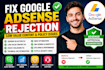 fix google adsense rejection, low value content and policy issues