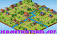 design isometric pixel art tileset pixel tilemap rpg game asset pixel background