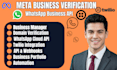 setup meta business verification whatsapp API twilio cloud API