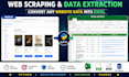 web scraping, data extraction, and python automation