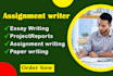do your assignment, project work, essay writing for college and university