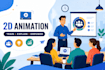create 2d character animation for elearning and training