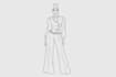 sketch a simple flat sketch fashion illustration