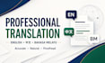 accurately translate english, chinese, and malay