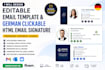 code german clickable html email signature editable newsletter