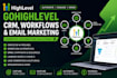 setup workflows on CRM management