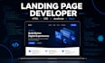 build a responsive landing page with HTML, CSS, javascript or react