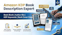 write amazon KDP book description, blurb, keywords and author bio