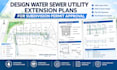 design water sewer utility extension plans for subdivision permit approval
