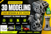 3d printable assets, cad models and concept to model conversion