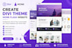 create divi theme, monk, flash website