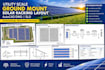 create ground mount solar racking layout utility scale pv autocad dwg solar sld