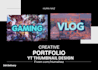design high CTR gaming yt thumbnail for youtube channel