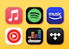 create spotify bot, apple music bot, soundcloud bot, amazon music bot, tidal bot