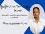 design a custom notion template, dashboard, and workspace