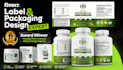 do product label design, supplement label and packaging box design