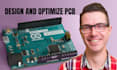 design and optimize pcb circuit, pcb design, schematic, fabrication gerber, bom